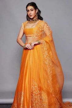 Shop for Devnaagri Orange Chanderi Hand Block Print Lehenga Set for Women Online at Aza Fashions Block Print Lehenga, Orange Lehenga, Engagement Lehenga, Print Lehenga, Wedding Outfits For Groom, Function Dresses, Sarees For Girls, Anarkali Dress Pattern, Latest Designer Sarees