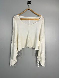 BARBARA SPEER AVANT GARDE WOMEN TOP ASYMMETRIC WHITE SWEATSHIRT SIZE 2 WHITE  | eBay Avant Guard, Avant Garde Fashion, Asymmetrical Design, Tunic Blouse, White Sweatshirt, Womens Clothing Tops, White Color, Fashion Forward, Organic Cotton