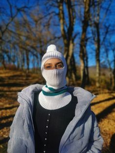 The Knitted Balaclava hat is warm and comfortable to wear in autumn and winter. It can be used as face mask. The stylish and elegant design and nice colors make it fun to wear. Winter Outdoor Bonnet - One Size Fits Most, Full Face Cold Weather Hat, One Size Fits Most, White Winter Bonnet, One Size Full Face Hat For Cold Weather, Cold Weather Full-face Hat, Warm Winter White Bonnet, White Warm Winter Bonnet, White One-size Bonnet For Cold Weather, White One Size Bonnet For Cold Weather