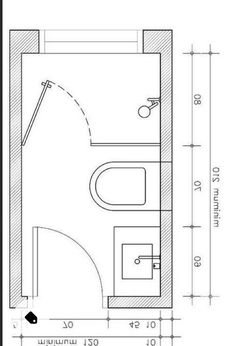 a drawing of a bathroom with a toilet and sink