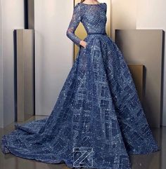 Modest Sukienki Maksi, Ziad Nakad, Long Blue Dress, فستان سهرة, Couture Gowns, Gorgeous Gowns, Elie Saab, Couture Collection, Beautiful Gowns