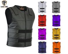 Great shopping ideas for Men's Bullet Proof style Leather Motorcycle Vest bikers Tactical waistcoat SWAT, Mens Coats Jackets Fitted Winter Motorcycling Vest, Military Style Vest For Winter Streetwear, Military Style Winter Vest For Streetwear, Fitted Moto Vest For Winter, Winter Biker Vest With Pockets, Sleeveless Biker Jacket For Fall Events, Biker Vest With Pockets For Motorcycling, Fall Biker Vest Outerwear, Winter Biker Events Vest Outerwear