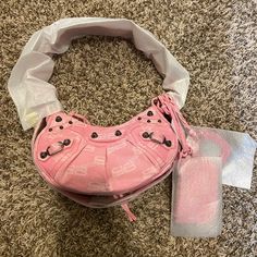 Brand New, Still Fully Wrapped Balenciaga Xs Cagole Bag In Pink Bb Monogram, Purchased Directly From Nordstrom For $2000. Currently Listed Online At Retailers For $2300+. Perfect For A Christmas Gift For Someone Special Or Yourself. Open To Reasonable Offers! Top Zip Closure Adjustable Shoulder Strap Removable Mirror And Zip Pouch Textile Made In Italy 9”W X 5 1/2”H X 3 1/2”D Designer Pink Bags For Everyday Use, Designer Pink Bag For Everyday, Designer Pink Everyday Bag, Designer Pink Shoulder Bag With Removable Pouch, Designer Pink Shoulder Bag For Shopping, Pink Designer Shoulder Bag For Everyday, Designer Pink Shoulder Bag For Everyday Use, Pink Shoulder Bag With Branded Hardware For Daily Use, Pink Balenciaga Sneakers