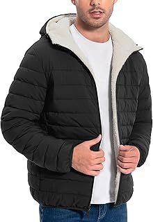 Winter Jacket Men, Sherpa Lined, Men Winter