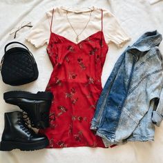 Ootd Layout, Bed Dress, Rope Dress, Outfit Layout, Red Rope, Your Shopping List, Neue Outfits, Mode Inspo, Date Outfits