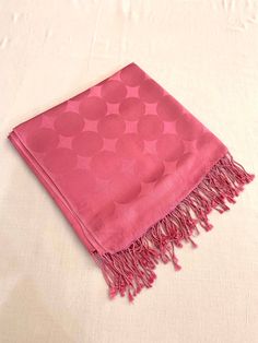 "Brighten up your fall wardrobe with this Extra large Hot pink hued Jacquard shawl. This accessory is the perfect finishing touch on your formal look with its very simple ,plain and very elegant design. It is crafted from 100% silk material, which is extra soft and plush. Also this high quality silk fabric shawl sits well and falls beautifully to keep you comfortable for your special evening. Its feel good fabric shawl. You have to wait till you touch it or wear it. You can ask for more colour c Formal Pink Silk Dupatta, Elegant Pink Shawl Scarves, Pink Silk Shawl Scarves, Pink Silk Shawl Scarf, Pink Pashmina Shawl Scarf, Elegant Pink Silk Shawl, Pink Pashmina Shawl, Pink Silk Pashmina Shawl, Pink Silk Dupatta Shawl