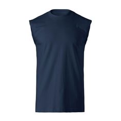 Mens Athletic Sleeveless Tee Muscle Tank Top. Lightweight, breathable, and natural. The perfect combination for all active and casual activities. All tees are pre-shrunk to minimize any shrinkage during wash. Only double-needle stitching used on all hems. Reinforced button stitching for long term use. Size: L.  Color: Blue.  Gender: male.  Age Group: adult. Casual Sleeveless Moisture-wicking T-shirt, Casual Moisture-wicking Tank Top, Basic Sleeveless Moisture-wicking Top, Casual Cotton Muscle Tee With Moisture-wicking, Casual Moisture-wicking Sleeveless Muscle Tee, Casual Sleeveless Tops With Moisture-wicking, Solid Color Sleeveless Casual T-shirt, Navy Sleeveless Cotton Vest, Casual Moisture-wicking Tank T-shirt