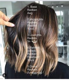 Color Formulas, Hair Color Formulas, Ombré Hair, Trendy Hair Color, Hair Color Highlights, Hair Color Ideas For Brunettes, Trendy Hair