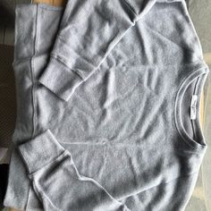 Project Social T Women Sweater Heater Gray Comfy Gray Crew Neck Sweater, Comfy Tops With Ribbed Crew Neck, Comfy Long Sleeve Tops With Ribbed Neckline, Cozy Crew Neck Top With Ribbed Neckline, Comfortable Crew Neck Cozy Fit Tops, Cozy Gray Crew Neck Top, Cozy Fit Crew Neck Top Comfy Style, Comfortable Crew Neck Tops, Comfy Cozy Fit Crew Neck Top