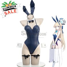 【In Stock】Game Blue Archive Cosplay Toki Black Bunny Girl Costume Costumes Anime Cosplay Costume In Blue For Costume Party, Blue Anime Cosplay Costume For Costume Party, Blue Anime Cosplay Costume For Fantasy Events, Blue Anime Costume For Fantasy Events, Anime Blue Costume For Fantasy Events, Harajuku Blue Cosplay Costume For Halloween, Harajuku Style Blue Cosplay Costume For Halloween, Blue Harajuku Cosplay Costume, Blue Harajuku Costume For Costume Party