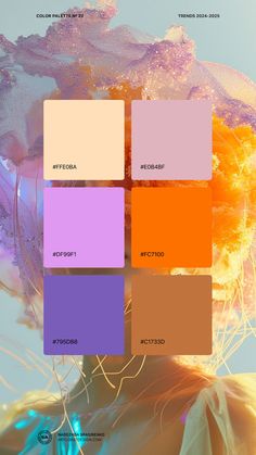 the color palettes are all different and there is no image on it to describe