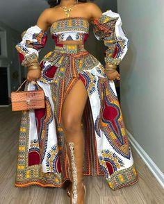 Fashion Congolese Wedding, Caribbean Dress, Ankara Maxi Dress, African Print Maxi Skirt, Traditional African Clothing, African Print Clothing, Best African Dresses, Afrikaanse Mode