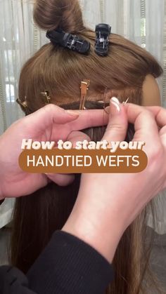 hairby.nikole on Instagram: 🧵 How to start your HTW 🪡 What do those stitches really look like 🤔 Here are our HTW Anchor with a “Skelton” stitch so you can see what… Salon Business Plan, Salon Life, Lock Stitch, Side Extension, Hair Extentions, Weft Hair Extensions, Isnt She Lovely