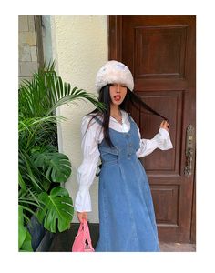 Applicable age: 18-24 years old Size: L XL 2XL 3XL 4XL pattern: plain style: street Collar type: POLO collar Waist type: high waist Clothes placket: Pullover Color classification: Denim skirt, shirt, suit Sleeve: Puff sleeves Combination form: single piece Item Number: N-68-05 Skirt type: A-line skirt Applicable season: autumn Season of the Year: Winter 2022 Sleeve: Sleeveless Skirt length: long skirt Popular elements/craft: Buttons style: strap Profile: Type A Material composition: cotton Casual Medium Wash Denim Dress For Winter, Trendy Winter Denim Dress, Blue Denim Dress For Winter, Dress With White Shirt, Denim Long Dress, Craft Buttons, Sleeveless Skirt, White Long Sleeve Shirt, Plain Style