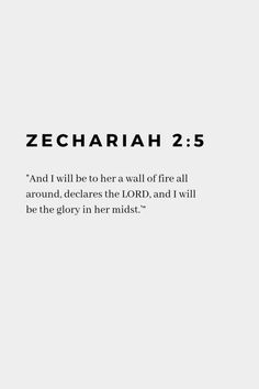 the words zechaah 25 and will be to her well if they all around