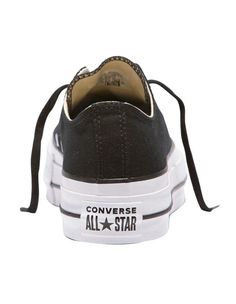 The Converse Chuck Taylor All Star Platform reinvents the iconic silhouette by taking it a step higher for a modern look. Classic Canvas construction. Elevated Paltform rubber sole. EVA insole for cushioning. All Star Platform, Chuck Taylor All Star Lift, Converse Chuck Taylor All Star, Converse All Star, Chuck Taylor All Star, Black Canvas, Converse Chuck, Chuck Taylor, Chuck Taylors