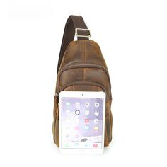 This is a handmade leather chest bag which is the most popular bag for men. Durable and high quality leather combines with modern design to make one great chest leather bag. Easy carry leather bags with roomy storage at affordable prices.Features Cray horse leather/ Oil wax leather 7.5" x 13”Â?x 3.9" About 1.5Ibs Zipper pocket in front Adjusted canvas strap Crop Top Aesthetic, Aesthetic T Shirts, Popular Bags, Chunky Sandals, Mens Leather Bag, Flat Sneakers, Chest Bag, Swimwear Accessories, Leather Bags