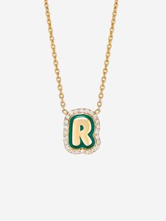 "Buy 2 for free shipping ❤ Our vibrant and stylish Colorful Enamel Letter Necklace, a personalized accessory that adds a pop of color and individuality to your everyday look. Crafted with meticulous attention to detail, this necklace features a sleek and dainty chain that delicately showcases a charming enamel letter pendant. Choose from a spectrum of eye-catching hues to create a necklace that reflects your unique personality and style. The enamel coating not only adds a brilliant burst of colo Enamel Initial Pendant Jewelry Gift, Enamel Initial Pendant Necklace As Gift, Enamel Gold Jewelry With Initials, Personalized Enamel Necklaces, Personalized Green Initial Pendant Necklace, Enamel Necklaces, Dainty Chain, Jewelry Christmas, Letter Pendants