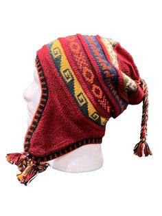 The Chullo hat is our version of the most typical hat in the Andes region of Peru. The hat of choice in the cold, high altitudes of the mountains because of its amazing protection from the wind and superior design protecting your neck and ears from the elements. Our Chullos are reversible, offering two different color choices. BOTH sides offer different colorful combinations. Almost like having two different hats! These beautiful colors were created with all-natural dyes. They won't fade as chem Colorful Combinations, Different Hats, Natural Dyes, The Outdoors, Snowboarding, The Wind, Color Choices, Peru, Alpaca