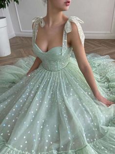 Green sweetheart neck tulle tea length prom dress green bridesmaid dress,PD22704 on Storenvy Prom Dress Green, Tea Length Prom Dress, Sweetheart Homecoming Dress, Tea Length Wedding, Green Tulle, Prom Girl Dresses, Green Bridesmaid, Green Bridesmaid Dresses, Evening Dress Fashion