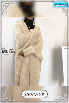 Autumn New Long Knit Cardigan Long Sleeve Lazy Twist Sweater Coat Cardigan Long Sleeve, Long Knit Cardigan, Cardigan Long, Long Knit, Sweater Coat, Sweater Coats, Long Sleeve Cardigan, Single Piece, Knit Cardigan