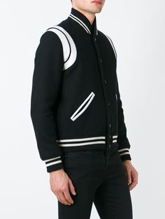 Saint Laurent classic Teddy jacket 2016 Style, Varsity Jacket Men, Teddy Jacket, Spring Summer 2016, Summer 2016, Fashion Inspiration, Varsity Jacket, Saint Laurent, Bomber Jacket