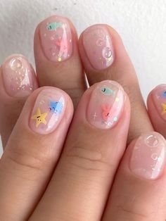 Nude Manicure, Milky White Nails, Really Cute Nails, Cute Gel Nails