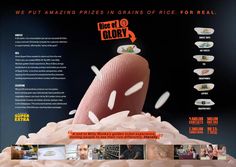 an advertisement for the rise of glory movie with pictures of finger on top of it