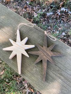 Christmas Star Wooden Tree Ornament Natural Handmade Gift - Heartfelt Giver Bethlehem Star, Wreath Centerpiece, Christmas Tree Star, Holiday Tree Decorations, Cnc Projects, Christmas Wood Crafts, Wood Christmas Ornaments, Eye Hook, Wooden Christmas Ornaments