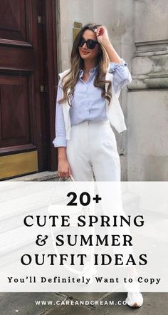 Looking for cute outfits for spring and summer? Check out these 20+ casual chic spring and summer outfit ideas to inspire your wardrobe. Plus: spring outfits, summer outfits, cute summer/spring outfits. (📷 georgiaphasey IG) Elegant Spring Outfits, Summer Spring Outfits, Stylish Spring Outfit, Outfits For Spring, Casual Chic Spring, Smart Casual Work Outfit, Chic Pants, Effortless Outfit, Summer Outfit Ideas