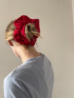 Handmade scrunchie made from repurposed red silky fabric Red Scrunchie, Handmade Scrunchie, Silky Fabric, Philadelphia Pa, Christmas 2024, Hair Ties, Scrunchies, Halloween Shopping, Beauty Book