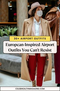 Embrace European flair with these sophisticated airport outfits. Learn to mix timeless pieces for an effortlessly chic continental travel look. #EuropeanStyle #AirportFashion #ContinentalChic#FlightJacketFashion #CasualStyleTips #CoolJacketLooks #AviationInspired #StylishOuterwear #FashionableFlight #JacketStylingIdeas #EffortlesslyCool Fall Airport Outfit, Airport Outfit Winter, Matching Loungewear Set, Chic Travel Outfit, Plane Outfit