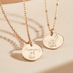 Treasure those special memories with a personalized charm, drawn by you. Whether it's a meaningful note written by your little one or a special drawing you want to remember forever, add to an existing chain or Merci Maman piece for a necklace that's truly unique to you. 18K Champagne Gold Plated, 925 Sterling Silver or 18K Rose Gold PlatedCharm sizes: Small Flat Disc 0.6x 0.6, Medium Flat Disc 0.8 x 0.8, Large Flat Disc 1.1 x 1.1Charms can be worn on all Merci Maman chain lengthsHand engraved in Handwritten Jewelry, Jewelry Drawing, Engraved Necklace, Champagne Gold, Personalized Necklace, Hand Engraving, 18k Rose Gold, Rose Gold Plates, Written By