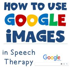 Speech therapy focuses on naming objects and learning vocabulary. What better than to use Google Images in speech therapy, which is readily available with an indexed photo vocabulary list miles long! Whenever a vocabulary term comes up during speech therapy, it’s easy to put it into Google and find multiple image options to help describe … Slp Teletherapy, School Based Therapy, Learning Vocabulary, Speech Games, Play Therapy Techniques, Language Therapy Activities, Speech Therapy Games, Therapy Games, Speech Therapy Materials