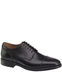 Men's Dress Shoes | Dillard's Elegant Oxfords With Leather Footbed And Cap Toe, Elegant Moc Toe Dress Shoes For Business Casual, Classic Formal Moc Toe Derby, Classic Moc Toe Derby For Formal Occasions, Elegant Leather Derby Shoes With Plain Toe, Elegant Moc Toe Derby For Business Casual, Elegant Moc Toe Oxfords For Formal Occasion, Classic Moc Toe Oxfords For Semi-formal Occasions, Elegant Semi-formal Oxfords With Moc Toe