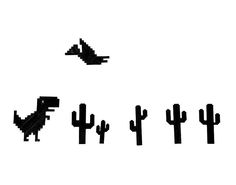 an image of birds flying in the sky over cactuses and cacti on a white background