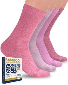 PRICES MAY VARY. Style and Comfort, All in One - Pembrook's womens dress socks add a polished and professional touch to any outfit while keeping your feet cushioned well throughout the day. Breathable and Odor-Resistant - Made with a blend of viscose derived from bamboo, polyester, and spandex, these moisture-wicking women dress socks prevent feet odor and sweat, and keep your legs free from any sock marks. Dress Well for Less! - These ladies trouser socks come in a convenient set of four pairs Womens Trouser, Trouser Socks, Dress Well, Viscose Dress, Dress Socks, Womens Dress, Socks And Hosiery, Women Dress, Socks Women