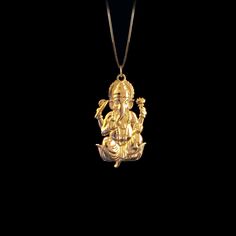 Elevate your faith with our 14k Gold Ganesh Pendant, symbolizing wisdom and prosperity in Hinduism. This solid gold Ganesh necklace captures the essence of the Elephant God. The 14 karat gold Ganesh pendant is more than just jewelry; it's a fine religious symbol that resonates with those seeking a connection to Hindu heritage. Explore our collection of Ganesh-themed jewelry, including elegant gold medallions, also available in 14k yellow gold. PENDANT INFORMATIONThis pendant is made of real, sol Ganesh Necklace, Ganesh Pendant, Journey Pendant, Elephant God, Spiritual Symbols, Religious Symbols, Gold Medallion, Life Journey, Solid Gold Chains