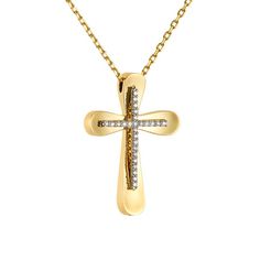 18K Yellow Gold Religious Pendant / Baptism Gift / Diamond Qualite VS / Colour Diamond G White / Diamond 0.08ct Yellow Gold Cubic Zirconia Crucifix Jewelry, Yellow Gold Crucifix Jewelry With Cubic Zirconia, Gold Diamond Crucifix Jewelry, Yellow Gold Cubic Zirconia Cross Jewelry, Yellow Gold Cross Pendant For First Communion, Yellow Gold Cross Pendant For Baptism, Gold Crucifix Jewelry With Diamond Accents, Yellow Gold Baptism Cross Pendant Jewelry, Yellow Gold Cubic Zirconia Cross Diamond Necklace