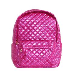 Get ready to take on the day with the Debra Diamond Backpack from Lemonbella! With multiple compartments, including a back luggage sleeve, this backpack is perfect for the on-the-go individual. Stay organized with its 2 top zippers, front and inside pockets. Practical and stylish, this backpack is a must-have for all your essentials. 12.5" L x 6" W x 16.5" D Made with quilted nylon Gold Hardware Plastic Zippers Quilted Backpack For Daily Use, Quilted Backpack For Back To School, Quilted Standard Backpack For Daily Use, Quilted Standard Backpack For Back To School, Back To School Quilted Backpack, Back To School Quilted Bags, Quilted Backpack For Everyday Use, Quilted Backpack For Travel And Back To School, Back To School Travel Backpack With Quilted Detail