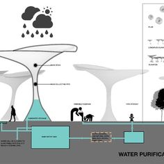 the water purification process is depicted in this diagram, and shows how it works