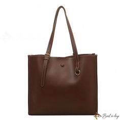 Bird in Bag - Women's bags fashion mother and child bags popular solid color plain handbag female shoulder bag Brown Satchel Shoulder Bag With Solid Color, Brown Solid Color Satchel Shoulder Bag, Brown Solid Color Tote Bag, Brown Solid Color Shoulder Satchel, Brown Bags For Shopping, Brown Shopping Bags With Solid Color, Brown Solid Color Shopping Bag, Chic Brown Bag, Brown Solid Color Satchel For Travel