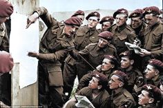 Men of the British 22nd Independent Parachute Company in the 6th Airborne Division being b... Easy Company, French Beach, British Armed Forces, Royal Marines