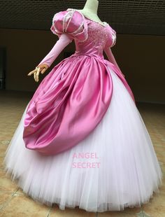 Ariel Dress Costume, Pink Dress Long Sleeve, Ariel Pink Dress, Pink Dress Long, Ariel Pink, Dress References, Ariel Costume, Mermaid Costumes, Ariel Costumes