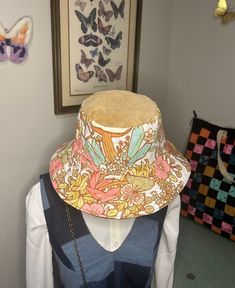 This bucket hat is handmade from scraps and up-cycled fabrics in my stash. Reversible to allow for more style options. Teen / adult woman size. Reversible Bucket Hat, Handmade Hat, Bucket Hats, Cottage Core, Caps Hats, Bucket Hat, Accessories Hats, Cottage, Bathing Beauties