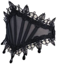 Elegant Black Corset With Contrast Lace, Black Lace Gothic Corset, Elegant Black Corset Belt For Costume, Black Lace Corset With Lace Closure, Elegant Lace Corset Belt With Corset Back, Black Lace Corset For Costume Party, Black Party Corset With Lace Closure, Elegant Lace Overbust Corset Belt, Black Corset With Lace Closure For Party