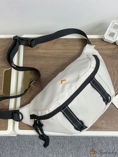 BirdinBag - Versatile and Stylish Crossbody Waist Bag with Adjustable Belt for Travel, Sports, and Everyday Use Sporty Belt Bag With Removable Pouch For Outdoor Activities, Versatile Shoulder Bag For Outdoor Activities, Casual Large Capacity Bags For Outdoor, Sporty Crossbody Chest Bag For Outdoor, Sporty Outdoor Crossbody Chest Bag, Sporty White Nylon Shoulder Bag, Sporty Outdoor Bag With Removable Pouch, White Large Capacity Chest Bag For Daily Use, Large Capacity Rectangular Chest Bag For Outdoor