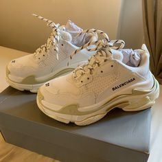 Reposhing This Item I Purchased From @Kristine_a. Loved It, But Ready To Rotate For Something New. Questions? Leave A Comment Below! Balenciaga Triple S Sneakers, Balenciaga Shoes, Balenciaga Triple S, Womens Shoes Sneakers, Something New, Balenciaga, Shoes Sneakers, Size 7, Women Shoes