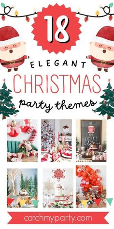 The holiday season is fast approaching which means lots of fun Christmas parties with family and friends. If you are planning a Christmas party in the next coming weeks but are stuck on a holiday party theme be sure to check out all the elegant Christmas party themes that we have rounded up for you. Christmas Party Theme Names, Work Christmas Party Ideas, Ladies Christmas Party, Christmas Party Theme, Outdoor Christmas Party, Church Christmas Party, Girls Christmas Party, Corporate Christmas Parties