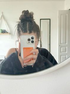 Cute Upstyles For Medium Hair, Braids In To A Bun, Two Braids To Bun, Braid Going Into Bun, Braids Into Bun Hairstyle, Braid Into Two Buns, Braids To Bun Hairstyle, Braided Slick Back Bun, Slick Back Bun With Braids